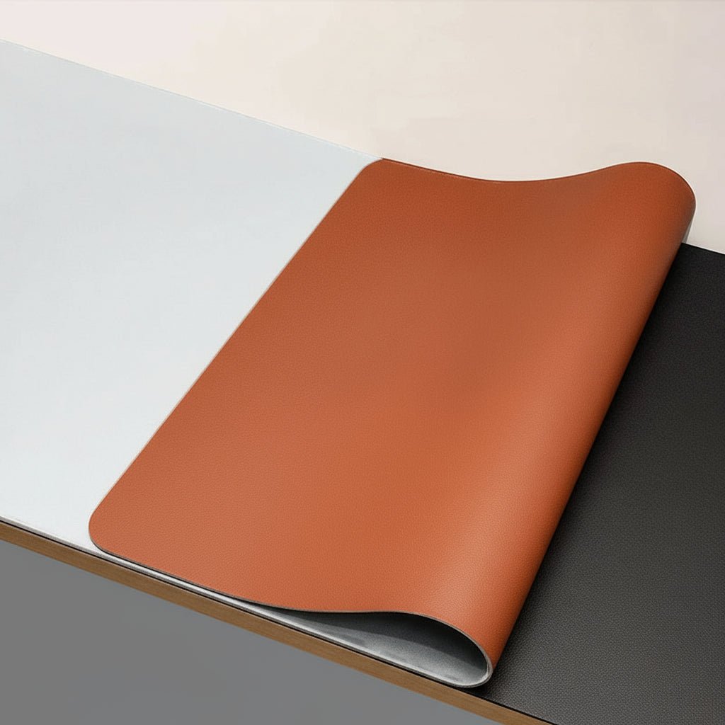 DESKSHIELD – Tapis de bureau en PU cuir premium pour un contrôle précis de la souris