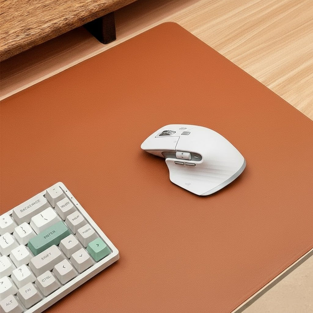 DESKSHIELD – Tapis de bureau en PU cuir premium pour un contrôle précis de la souris