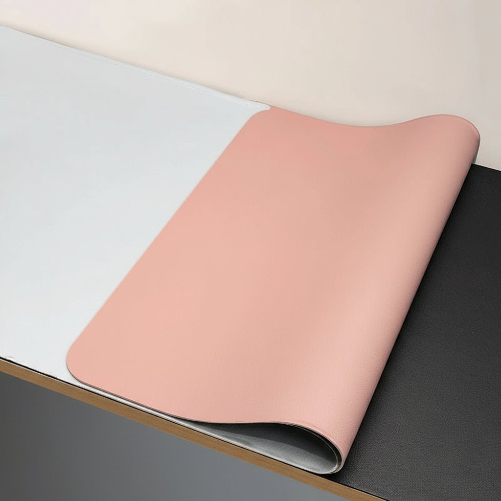 DESKSHIELD – Tapis de bureau en PU cuir premium pour un contrôle précis de la souris