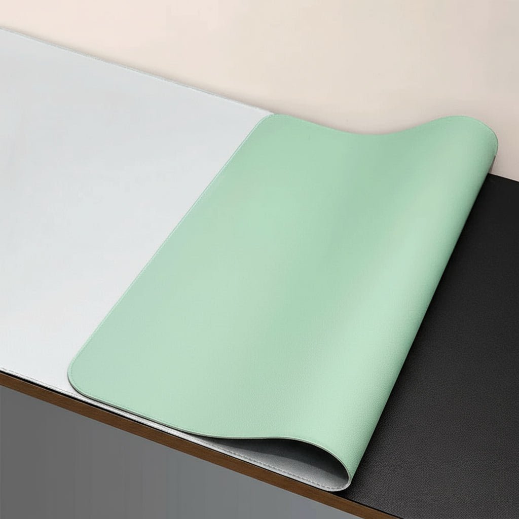 DESKSHIELD – Tapis de bureau en PU cuir premium pour un contrôle précis de la souris