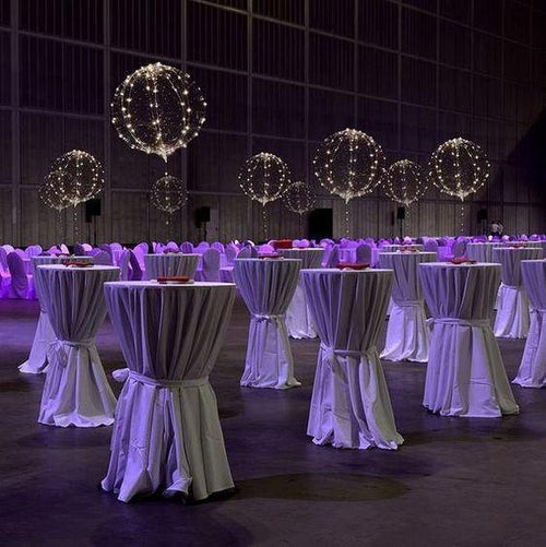 Ballons LED | Décoration de fête réutilisable | Éclairage doux par pression sur un bouton | GlowLoom