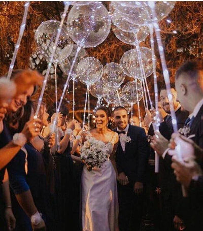 Ballons LED | Décoration de fête réutilisable | Éclairage doux par pression sur un bouton | GlowLoom