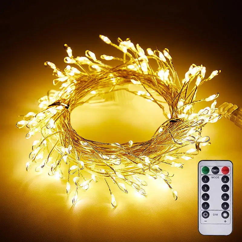 GlowLine™ | Guirlande LED en fil de cuivre – 9 mètres