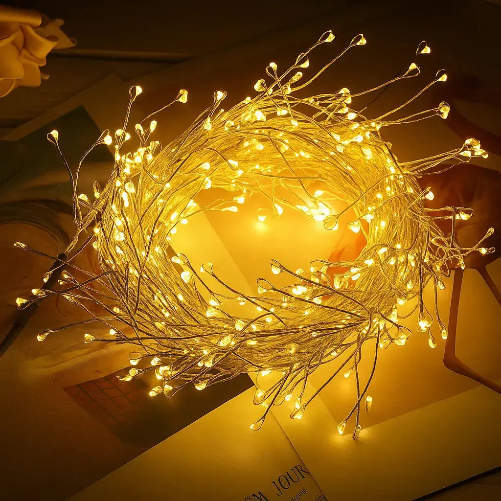 GlowLine™ | Guirlande LED en fil de cuivre – 9 mètres