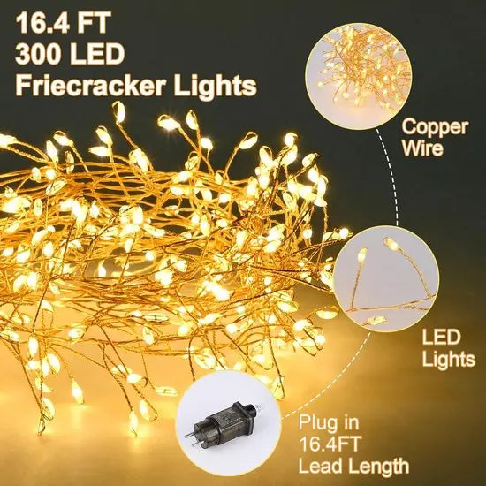 GlowLine™ | Guirlande LED en fil de cuivre – 9 mètres