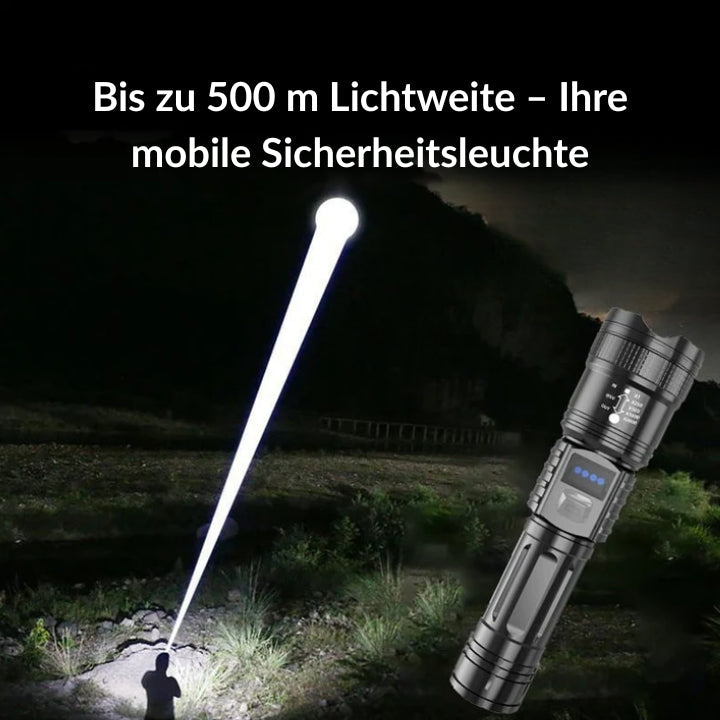Lampe de poche LED | Ultra lumineuse & Étanche | Fonction Zoom | UltraBright