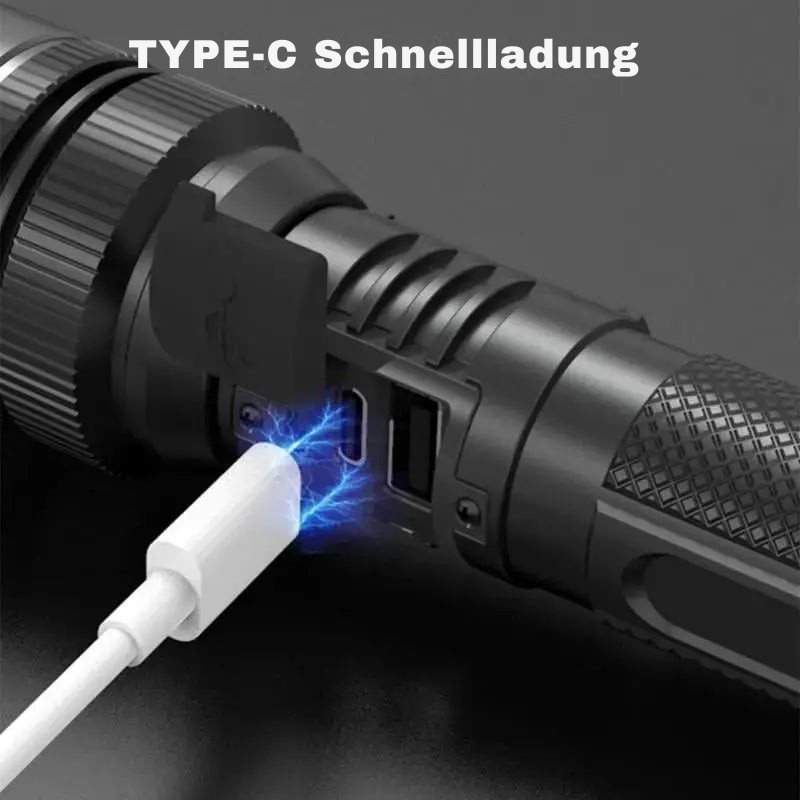 Lampe de poche LED | Ultra lumineuse & Étanche | Fonction Zoom | UltraBright