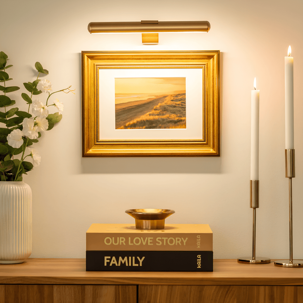 Applique LED | Éclairage artistique dimmable | Design en métal rechargeable | ArtGlow