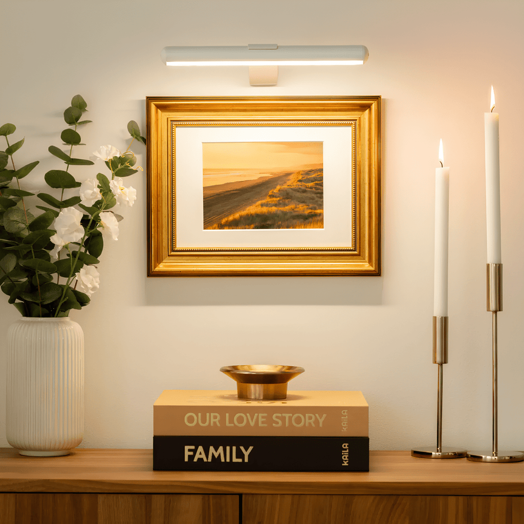 Applique LED | Éclairage artistique dimmable | Design en métal rechargeable | ArtGlow