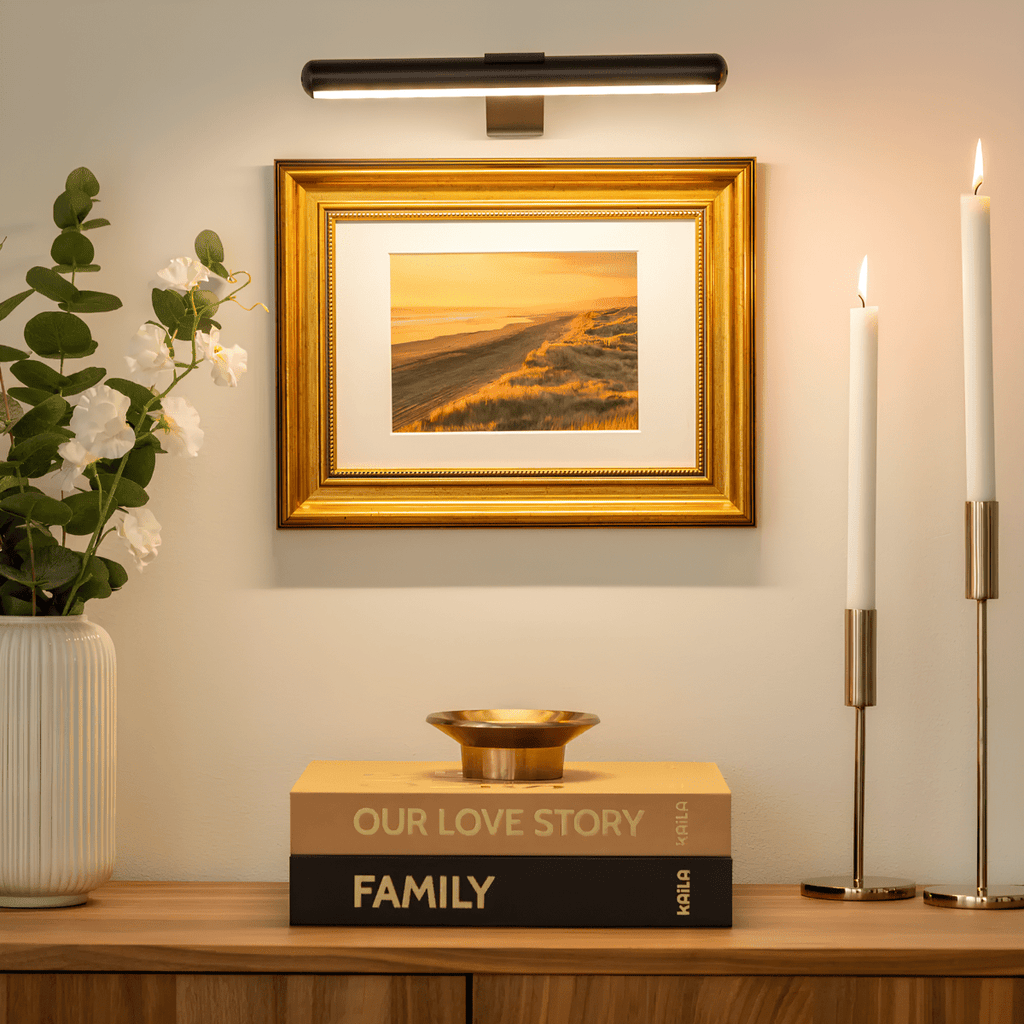 Applique LED | Éclairage artistique dimmable | Design en métal rechargeable | ArtGlow