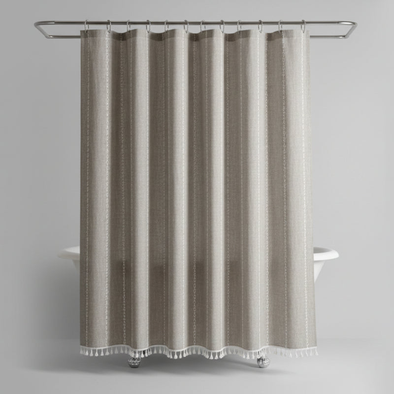 BOHOHAVEN – Rideau de Douche avec Franges et Design Imperméable