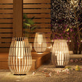 Lampe de jardin en rotin solaire