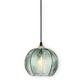 LeafyRib Suspension - Suspension en verre strié rétro moderne