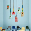 Suspension lumineuse colorée réglable