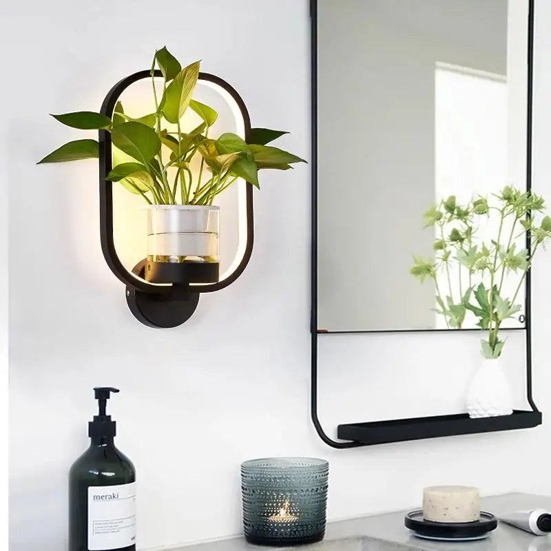 Applique murale LED avec plante intégrée – Appliques design pour intérieurs