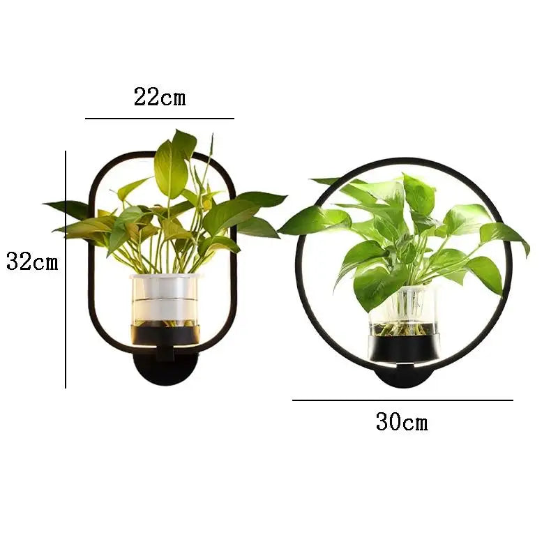 Applique murale LED avec plante intégrée – Appliques design pour intérieurs