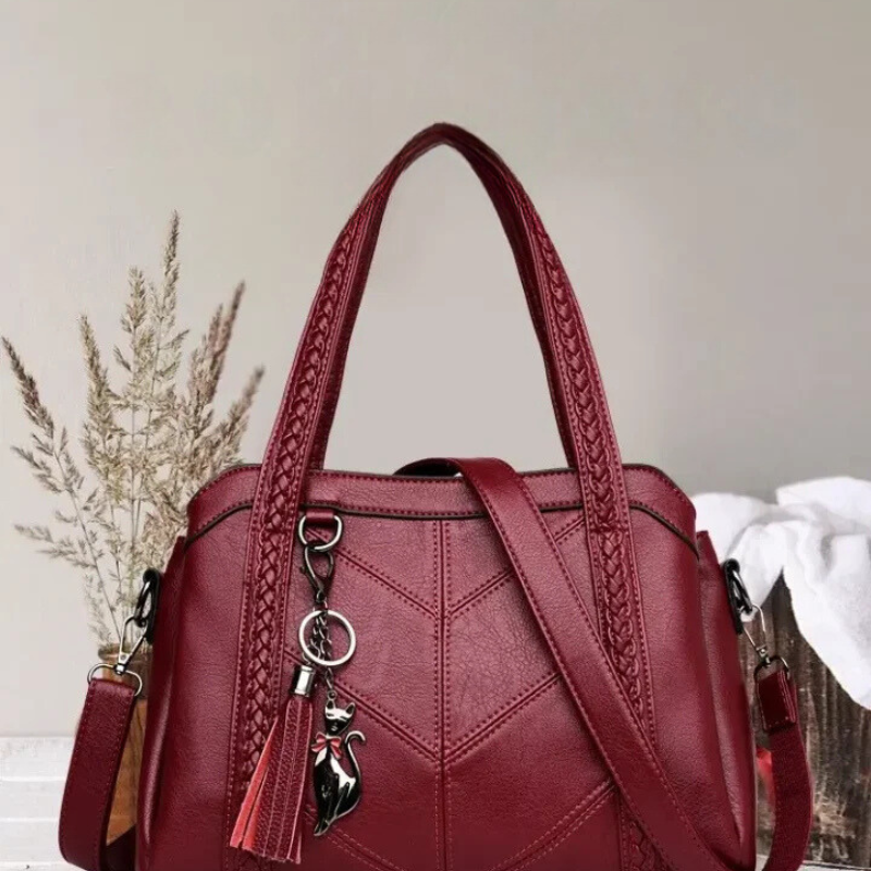 Sac à main en cuir | Sac à main pour femmes | Spacieux et organisé | Freja