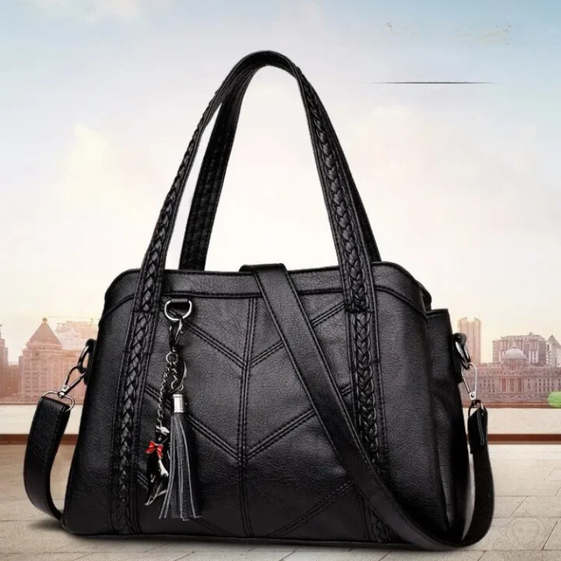 Sac à main en cuir | Sac à main pour femmes | Spacieux et organisé | Freja