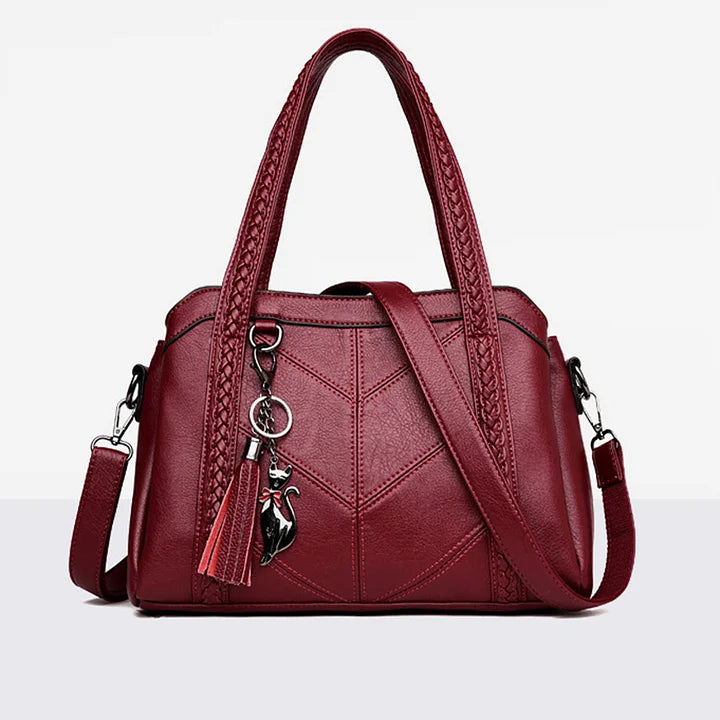 Sac à main en cuir | Sac à main pour femmes | Spacieux et organisé | Freja