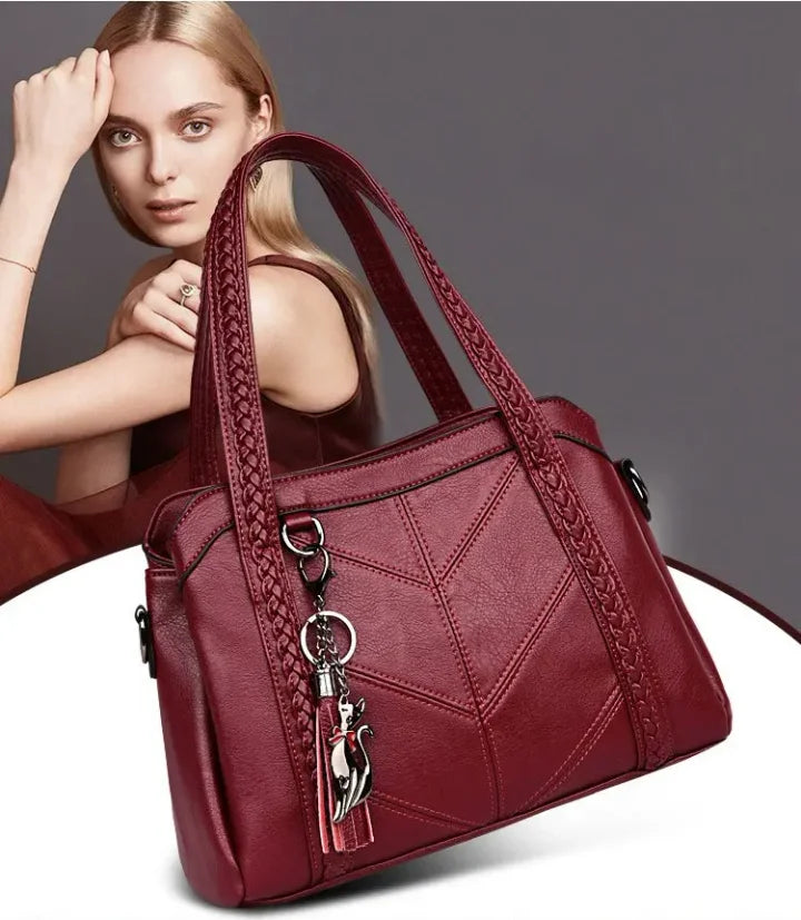 Sac à main en cuir | Sac à main pour femmes | Spacieux et organisé | Freja