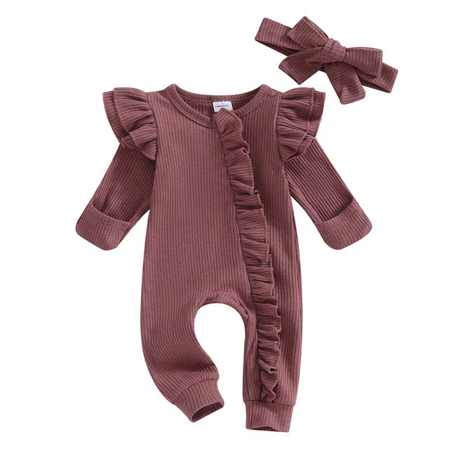 Sofie Ruffle Babypak – Combinaison Douce avec Détails Ludiques