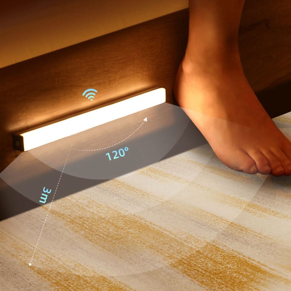 Barre lumineuse | Lampe de nuit sans fil avec capteur de mouvement | Lumière d'orientation chaude | Sensolux