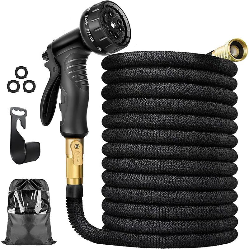 HYDROMAX - Tuyau de jardin extensible de 100FT pour un arrosage facile & 8 modes de pulvérisation