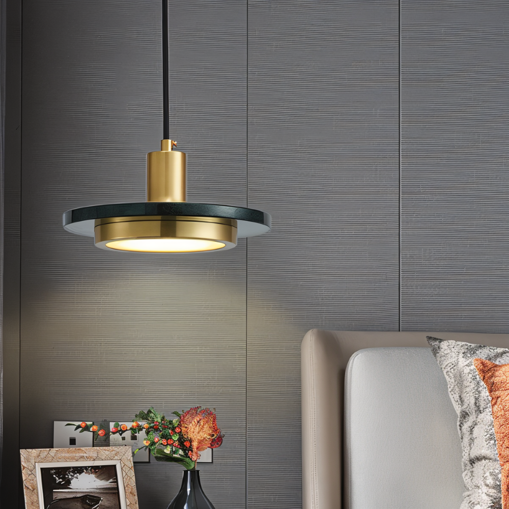 Lampe de plafond en métal moderne avec design double pour la table à manger