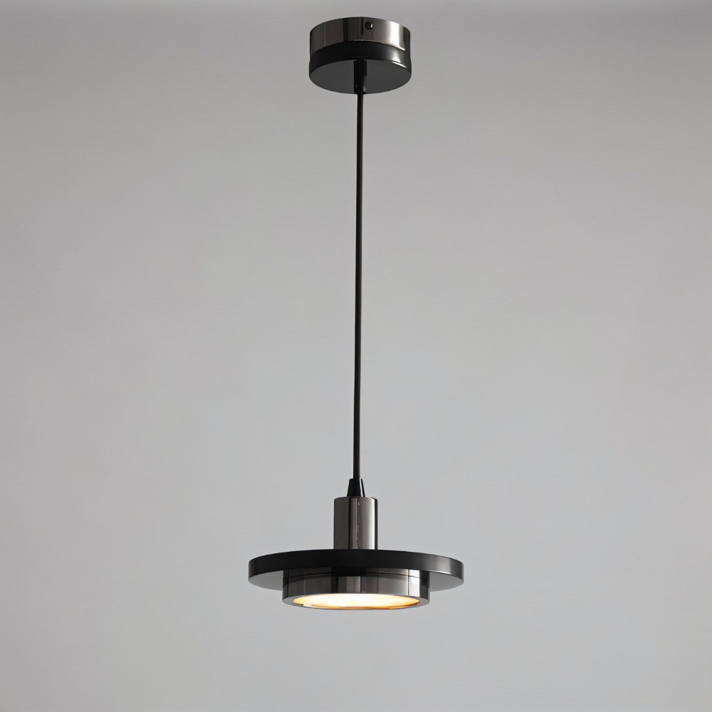 Lampe de plafond en métal moderne avec design double pour la table à manger