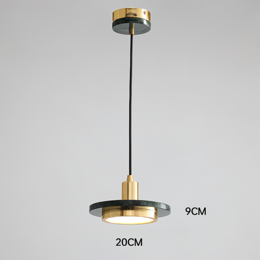 Lampe de plafond en métal moderne avec design double pour la table à manger