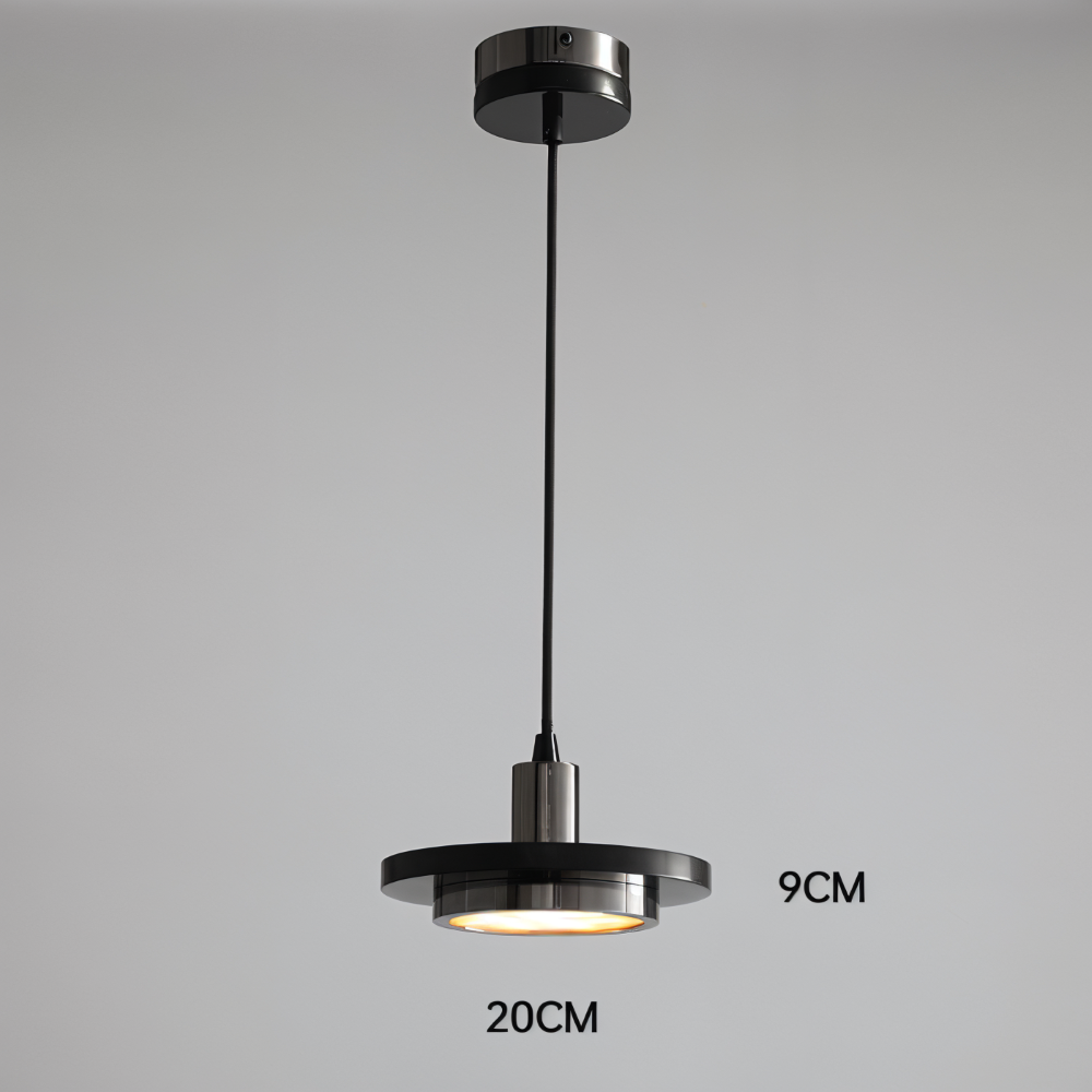 Lampe de plafond en métal moderne avec design double pour la table à manger