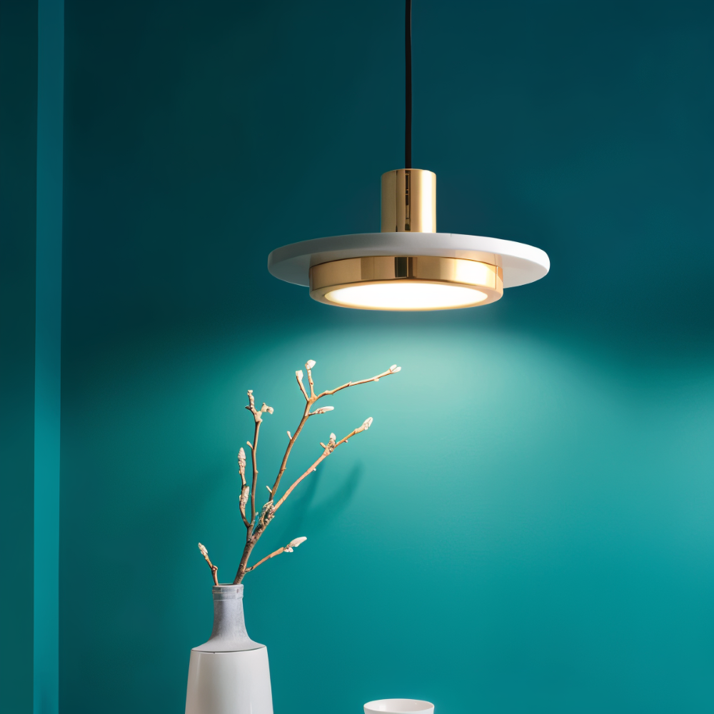 Lampe de plafond en métal moderne avec design double pour la table à manger
