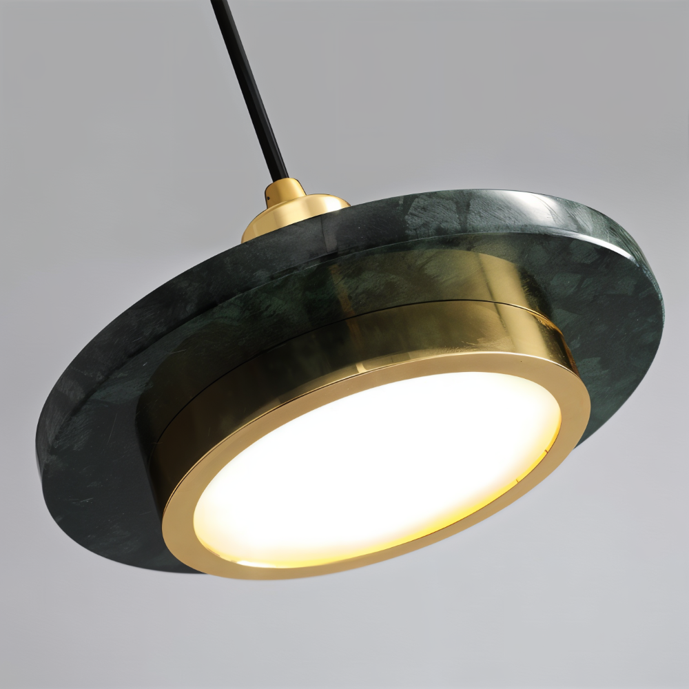 Lampe de plafond en métal moderne avec design double pour la table à manger