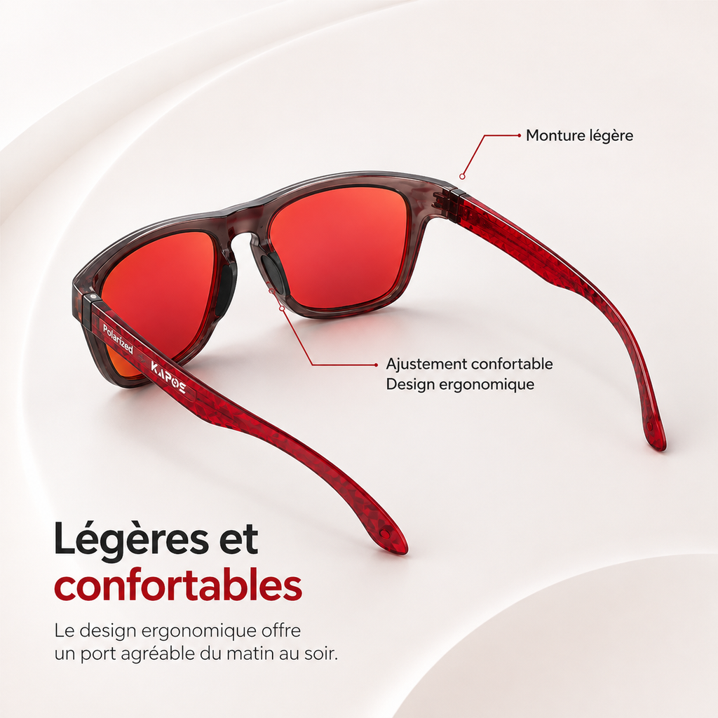 Lunettes de soleil polarisées anti-lumière bleue UV400 MetroGuard