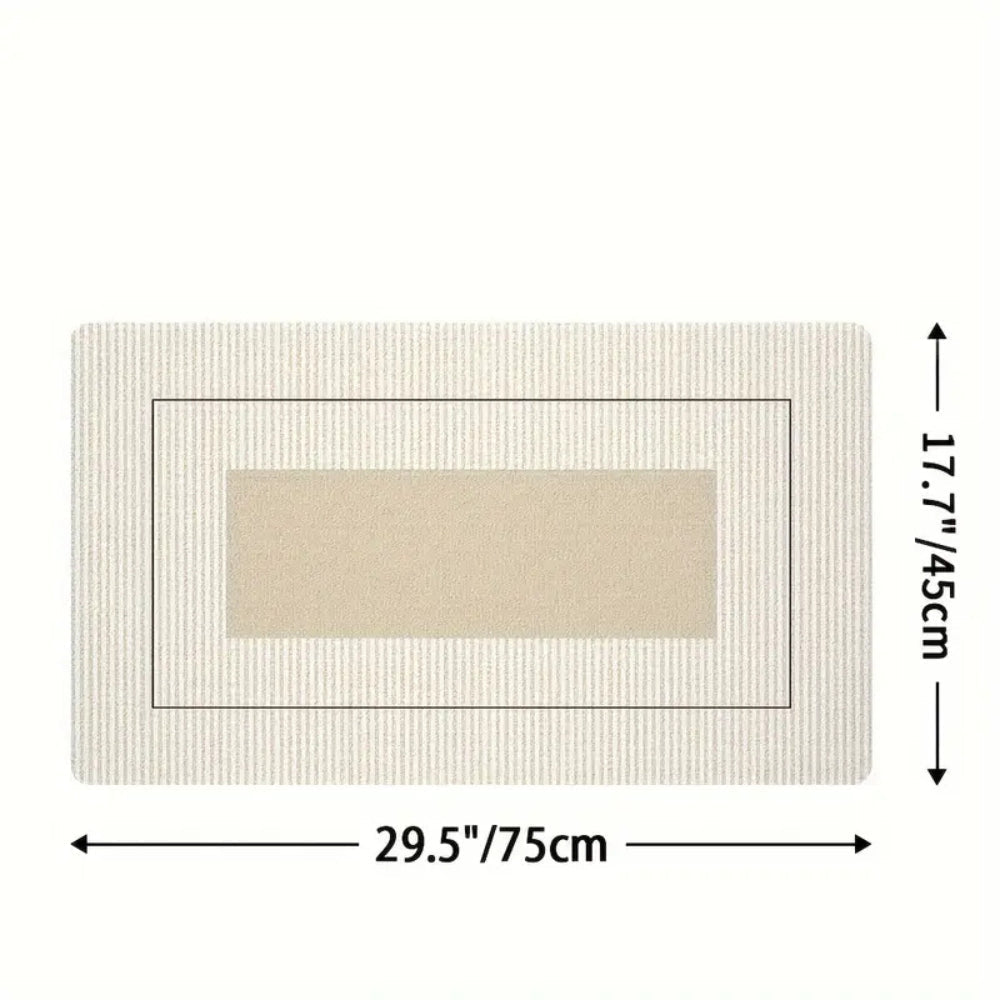 Tapis de Cuisine Rayé Floral Luxuriant