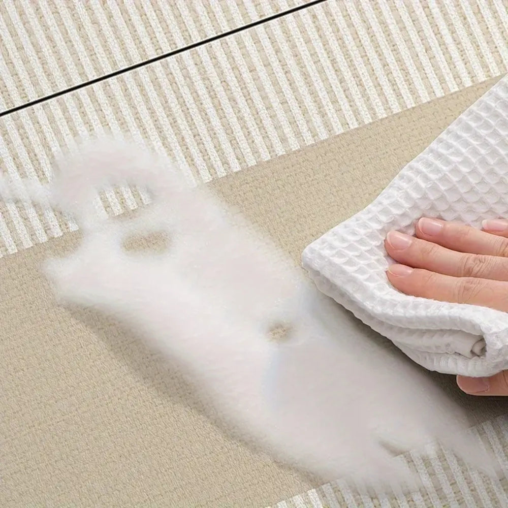 Tapis de Cuisine Rayé Floral Luxuriant