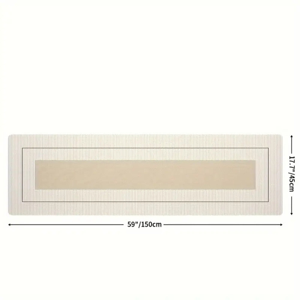 Tapis de Cuisine Rayé Floral Luxuriant