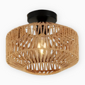 Ravira – Lampe de Plafond en Rattan Fait Main de Style Bohème