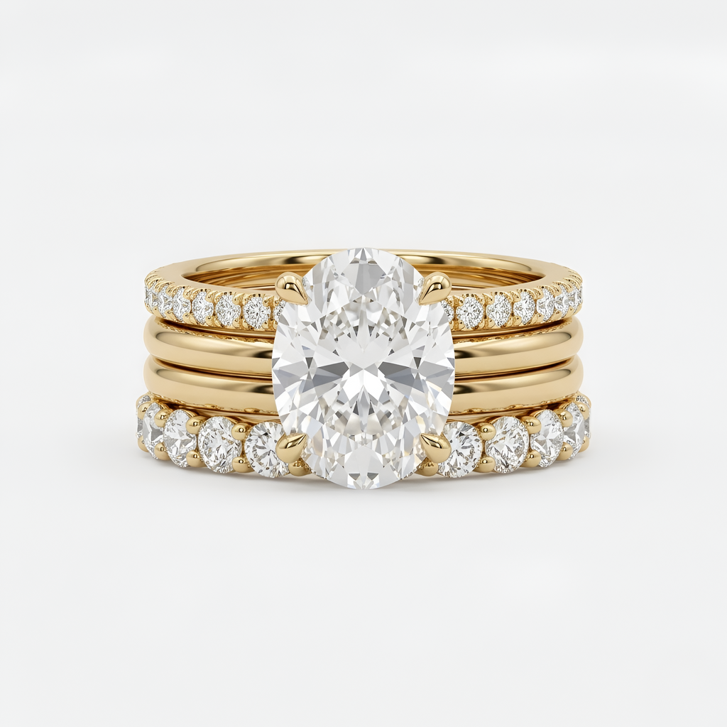 Claire - Bague chic de créateur au charme luxueux