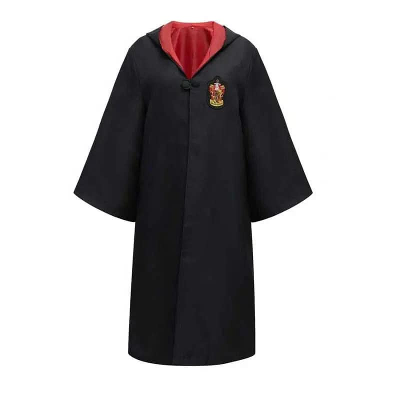 MAGISHIRE - Costume d'Étudiant Sorcier de Poudlard avec Robe, Baguette et Accessoires pour Enfants et Adultes