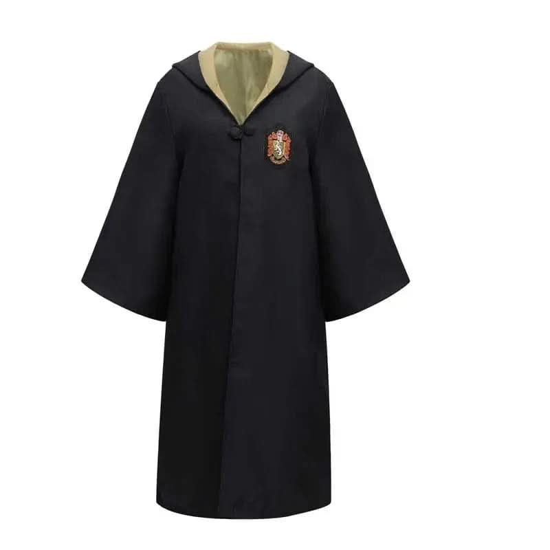 MAGISHIRE - Costume d'Étudiant Sorcier de Poudlard avec Robe, Baguette et Accessoires pour Enfants et Adultes