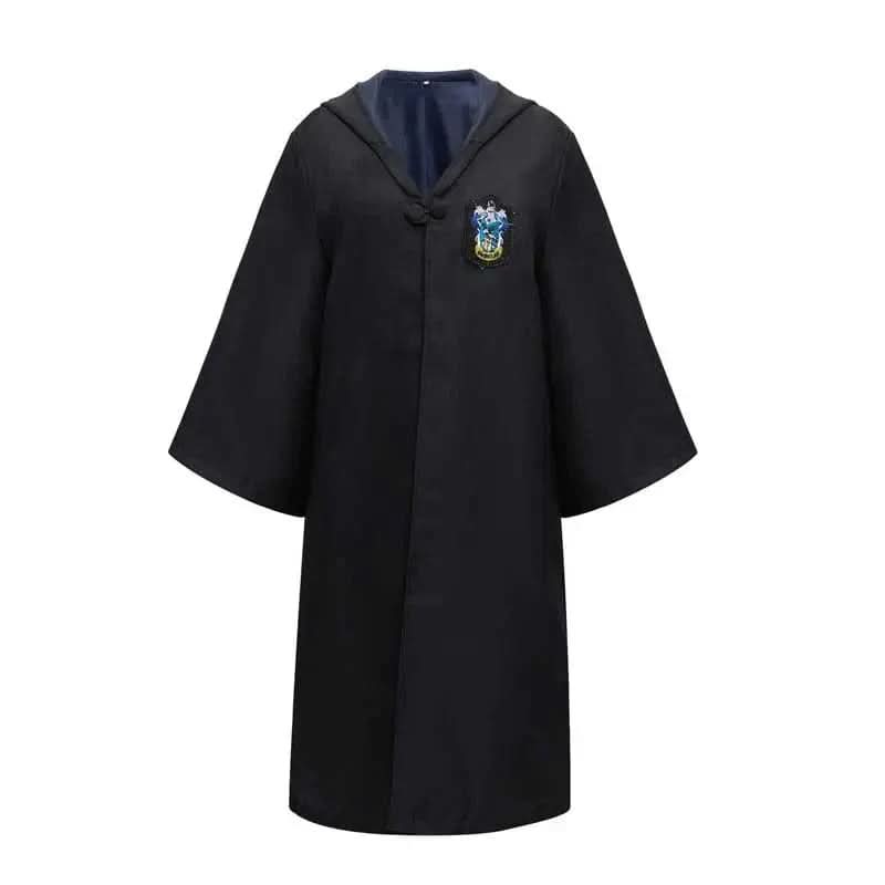 MAGISHIRE - Costume d'Étudiant Sorcier de Poudlard avec Robe, Baguette et Accessoires pour Enfants et Adultes