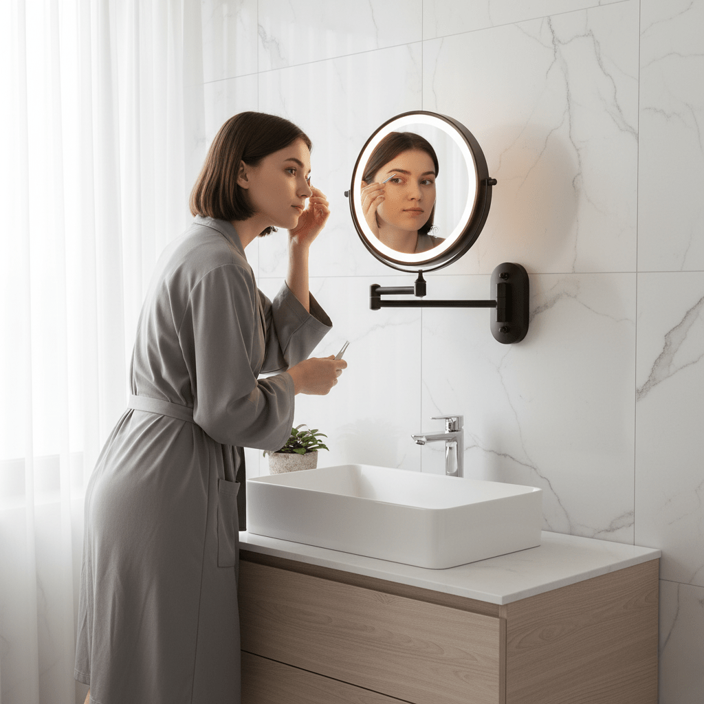 BRIGHTLOOK – Miroir de Maquillage LED avec Éclairage Réglable