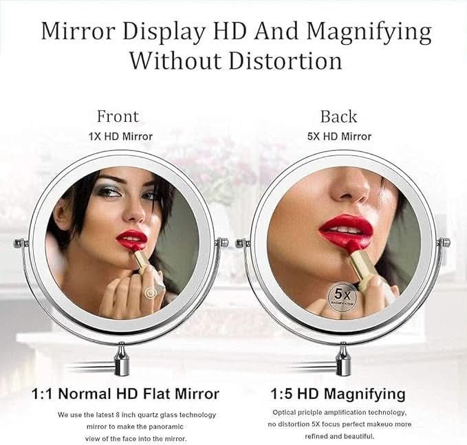 BRIGHTLOOK – Miroir de Maquillage LED avec Éclairage Réglable