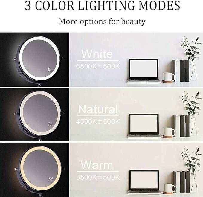 BRIGHTLOOK – Miroir de Maquillage LED avec Éclairage Réglable