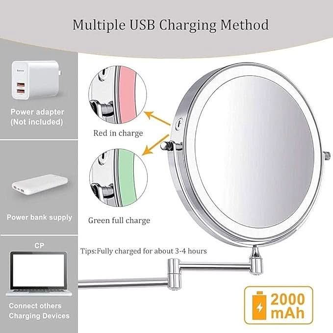 BRIGHTLOOK – Miroir de Maquillage LED avec Éclairage Réglable