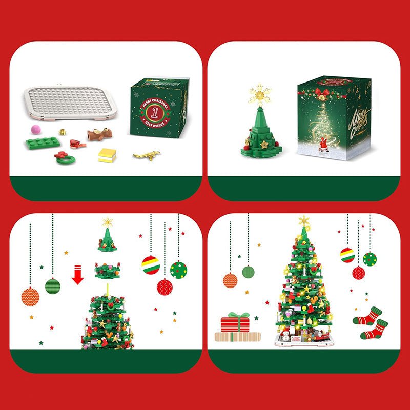 Calendrier de l'Avent de Noël de 1102 pièces pour des souvenirs de vacances créatifs
