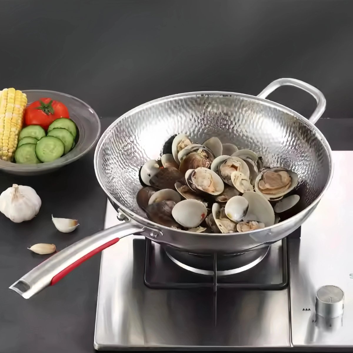 PANVION – Wok Premium avec Fond Rond pour une Cuisine Précise et Polyvalente