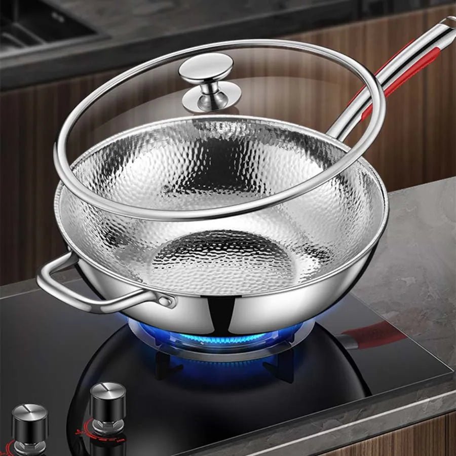 PANVION – Wok Premium avec Fond Rond pour une Cuisine Précise et Polyvalente