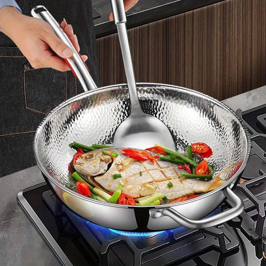PANVION – Wok Premium avec Fond Rond pour une Cuisine Précise et Polyvalente